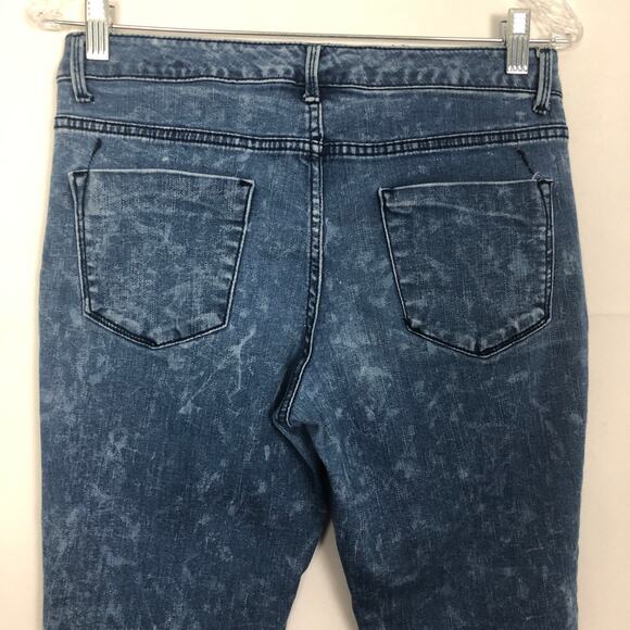 Mossimo Mid-Rise Skinny Tie-Dye Distressed Jeans 8/29 - Picture 8 of 12